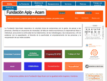 Tablet Screenshot of fundacionapipacam.org